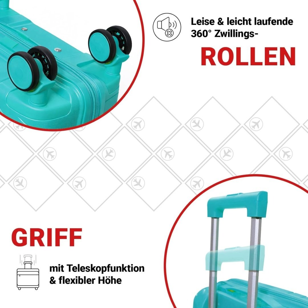 Kelioninių lagaminų rinkinys Berwin 3 vnt. kieto korpuso su ratukais TSA XL L M – BITUXX – papildoma nuotrauka 3