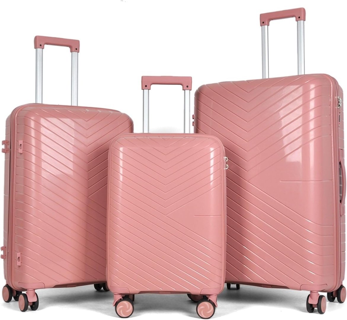 Kelioninių lagaminų rinkinys Berwin 3 vnt. kieto korpuso su ratukais TSA XL L M – BITUXX