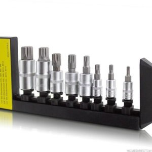 TORX antgalių rinkinys BITUXX iš chromo-vanadžio plieno, 8 dalys