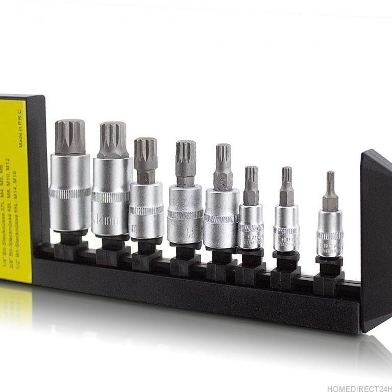 TORX antgalių rinkinys BITUXX iš chromo-vanadžio plieno, 8 dalys