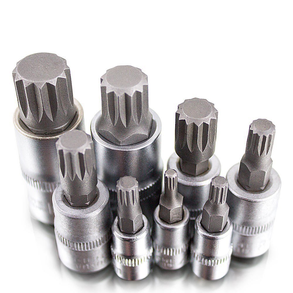 TORX antgalių rinkinys BITUXX iš chromo-vanadžio plieno, 8 dalys – papildoma nuotrauka 2