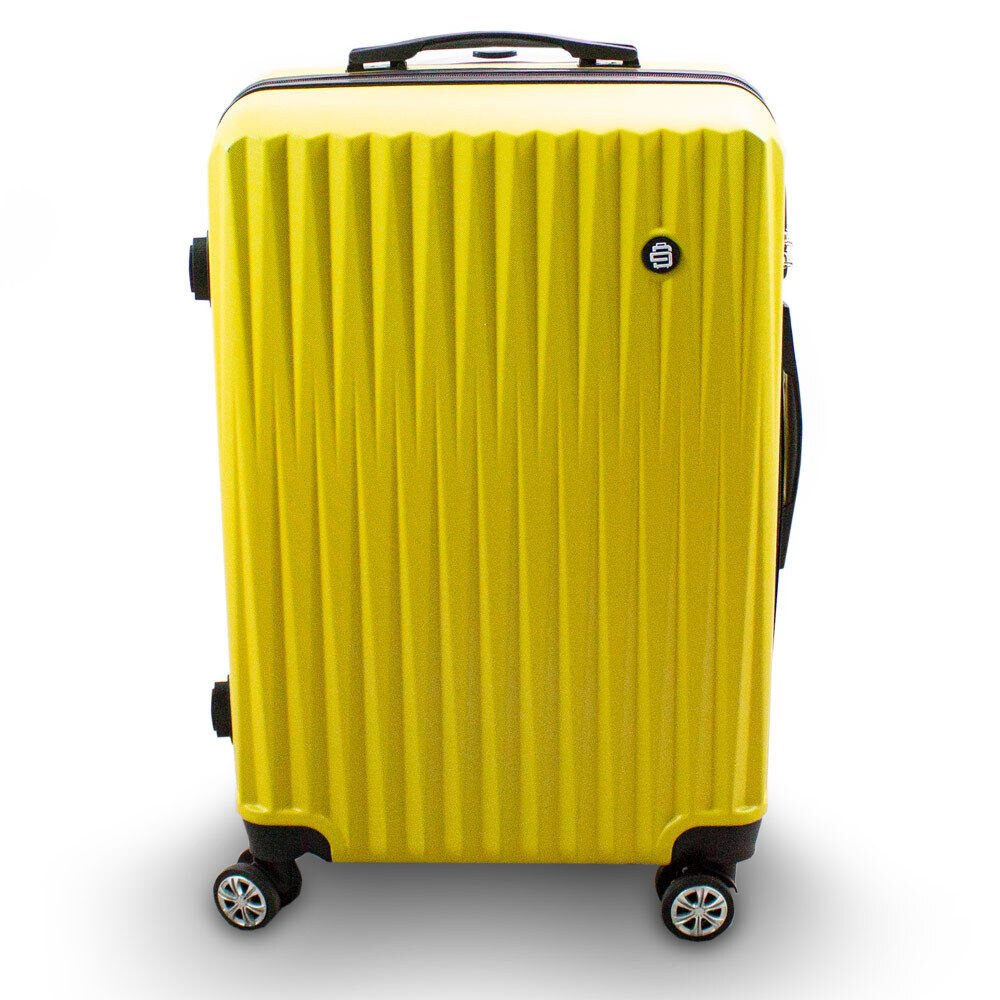 Geltonas lagaminų rinkinys XL/L/M su ratukais, 3 vnt. – Barut – papildoma nuotrauka 3