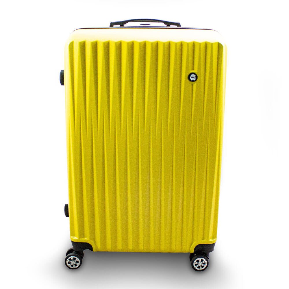 Geltonas lagaminų rinkinys XL/L/M su ratukais, 3 vnt. – Barut – papildoma nuotrauka 4