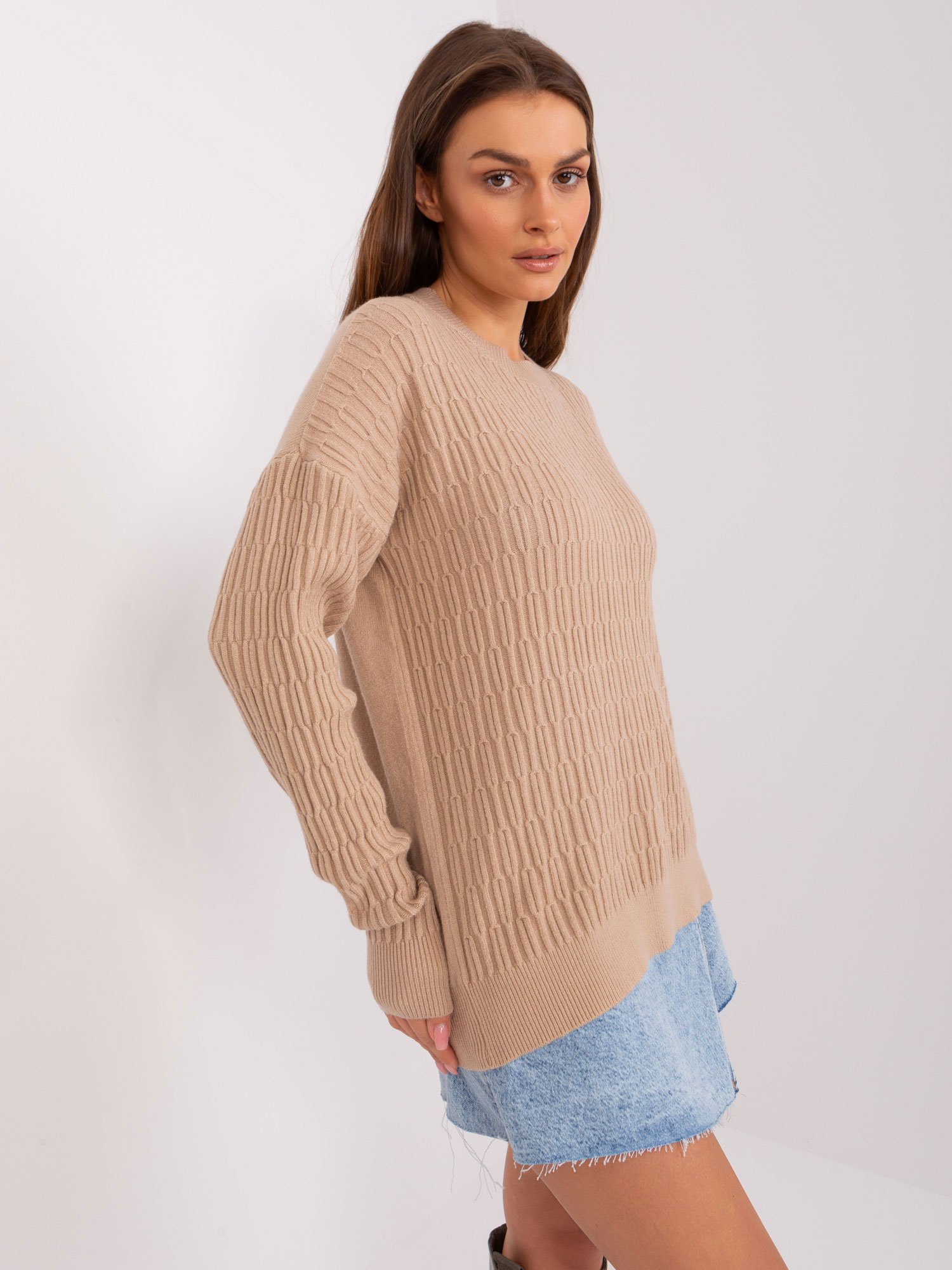 Wool Fashion Italia moteriškas megztinis ATSW2338 - Image 2