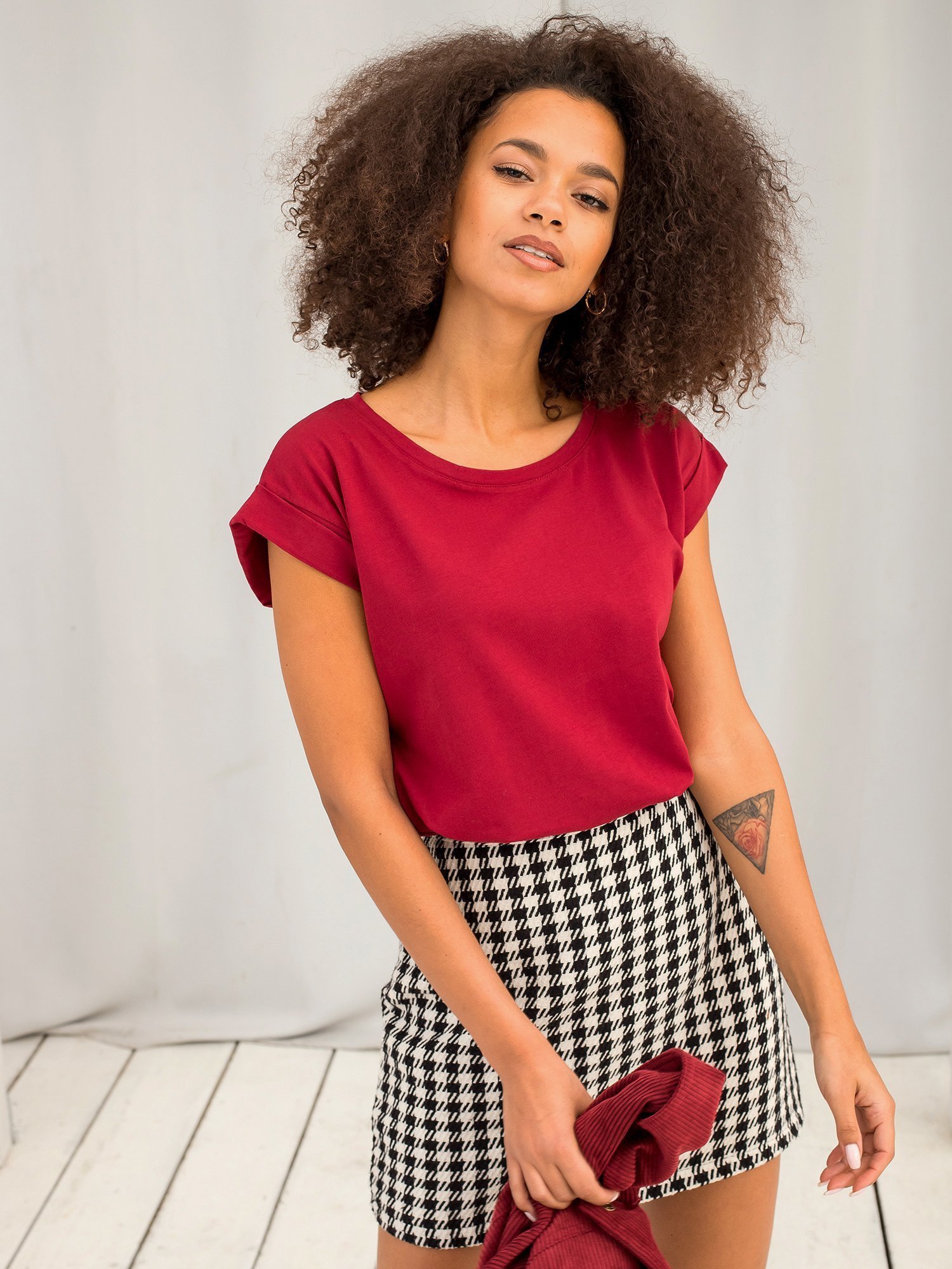 BASIC FEEL GOOD moteriški marškinėliai RVTS4833 - Image 3