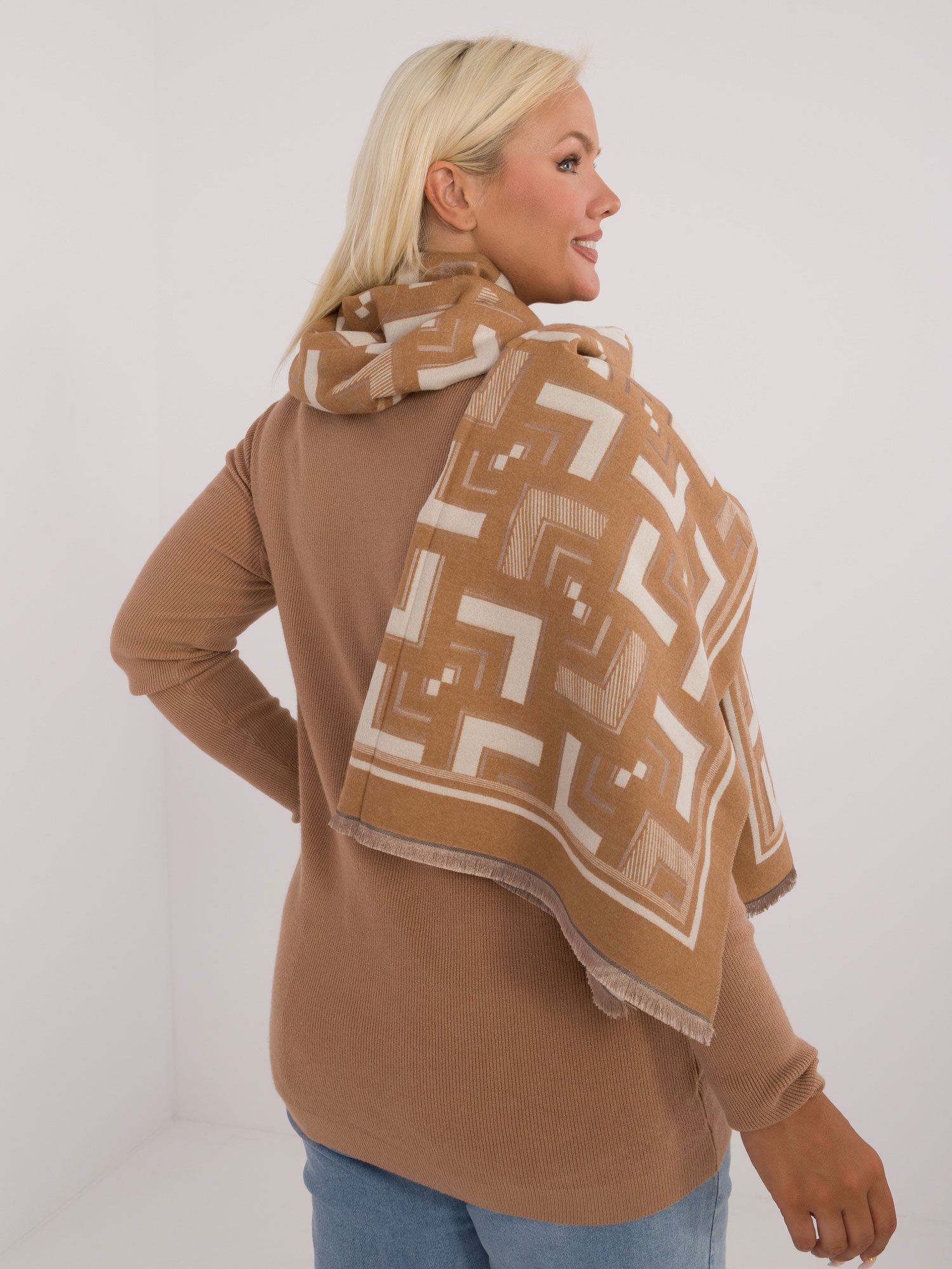 Wool Fashion Italia moteriškas šalikas / skara ATSZ23158 - Image 2