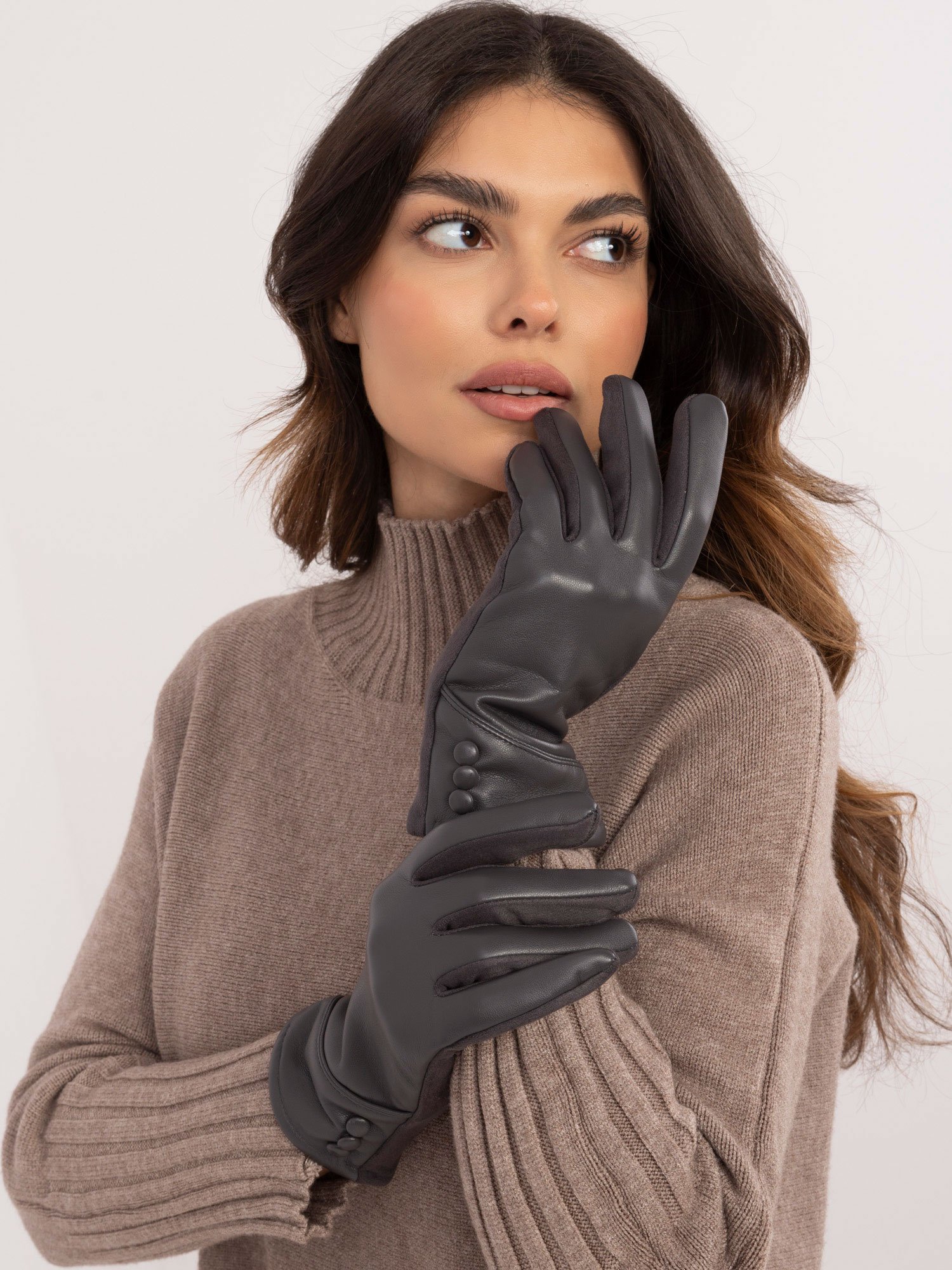 Wool Fashion Italia moteriškos pirštinės ATRK239805 - Image 3