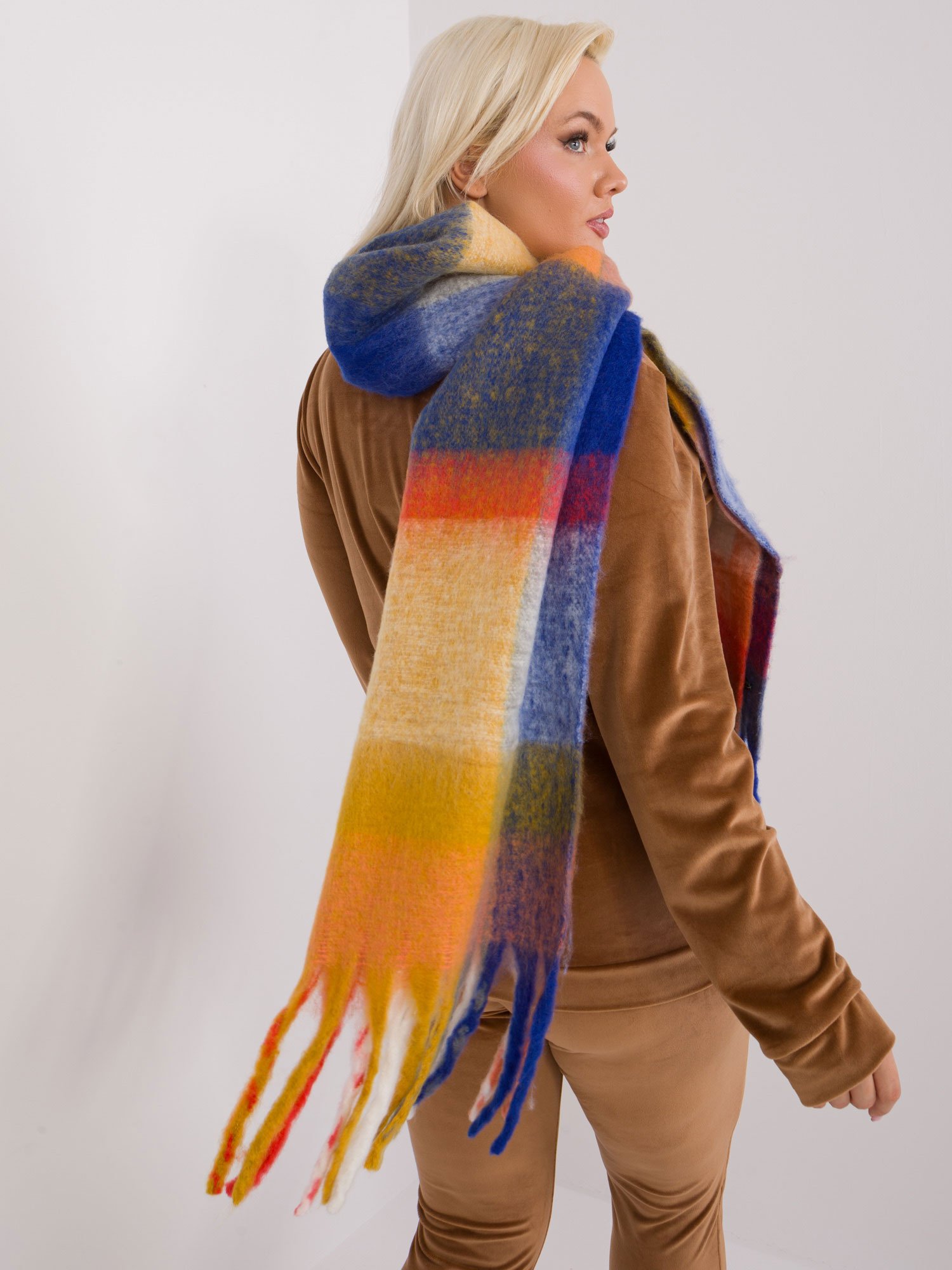 Wool Fashion Italia moteriškas šalikas / skara ATSZ2313 - Image 2