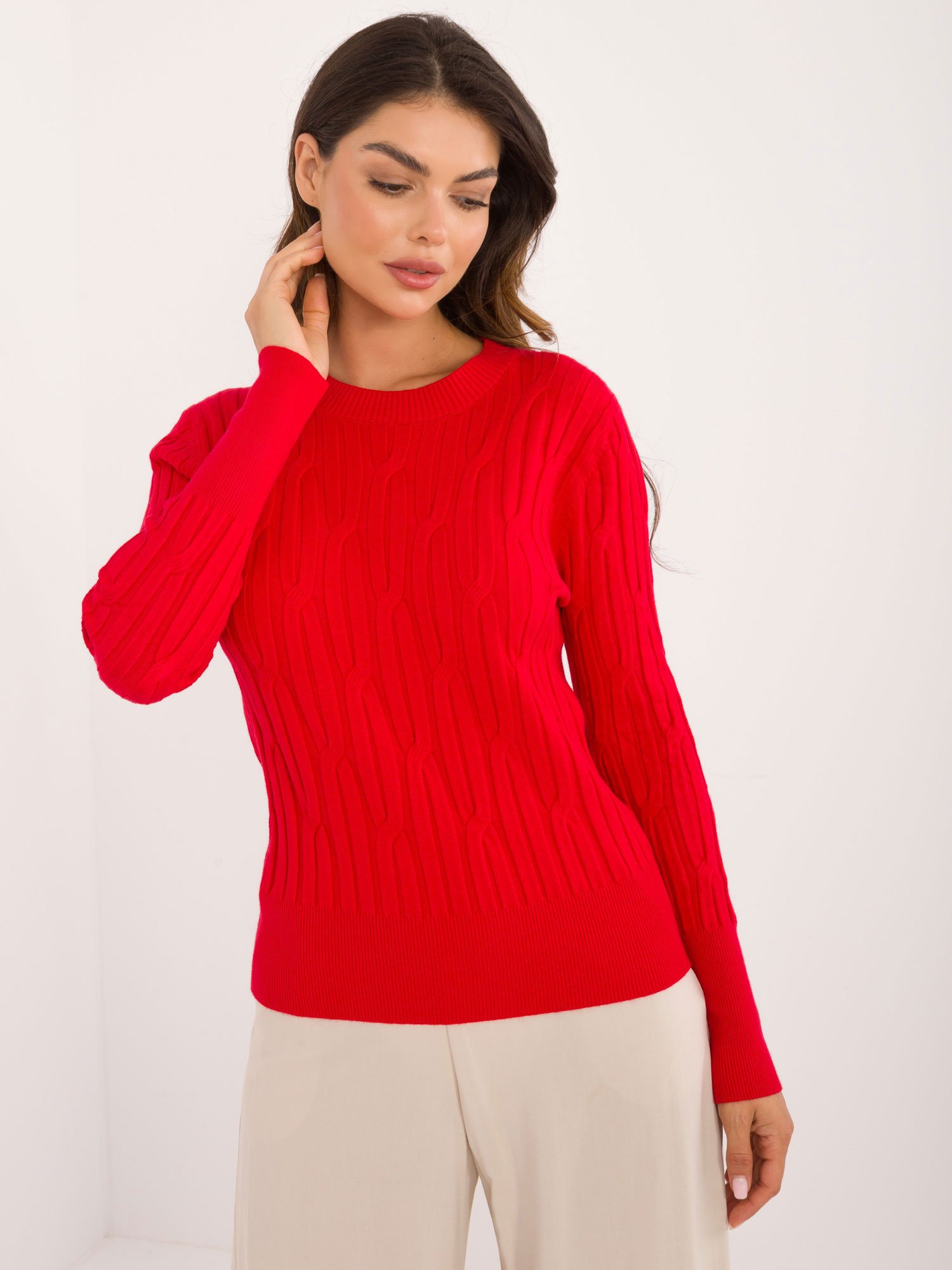 Wool Fashion Italia moteriškas megztinis ATSW23382 - Image 2