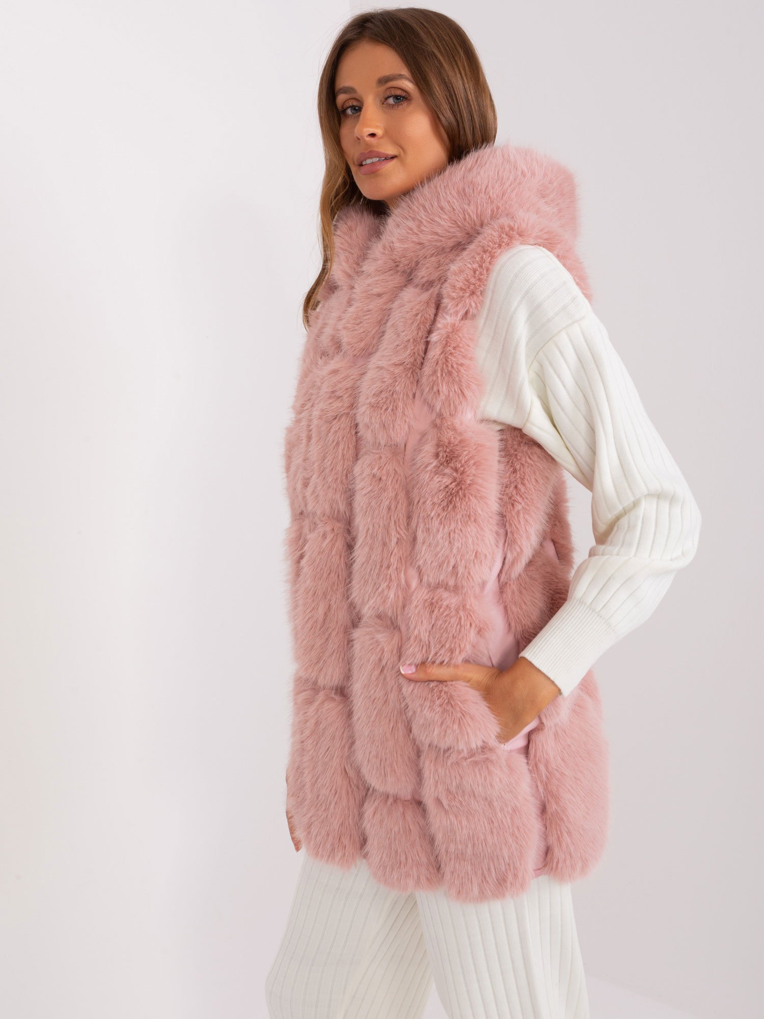 Wool Fashion Italia moteriška liemenė ATKZ2379 - Image 4