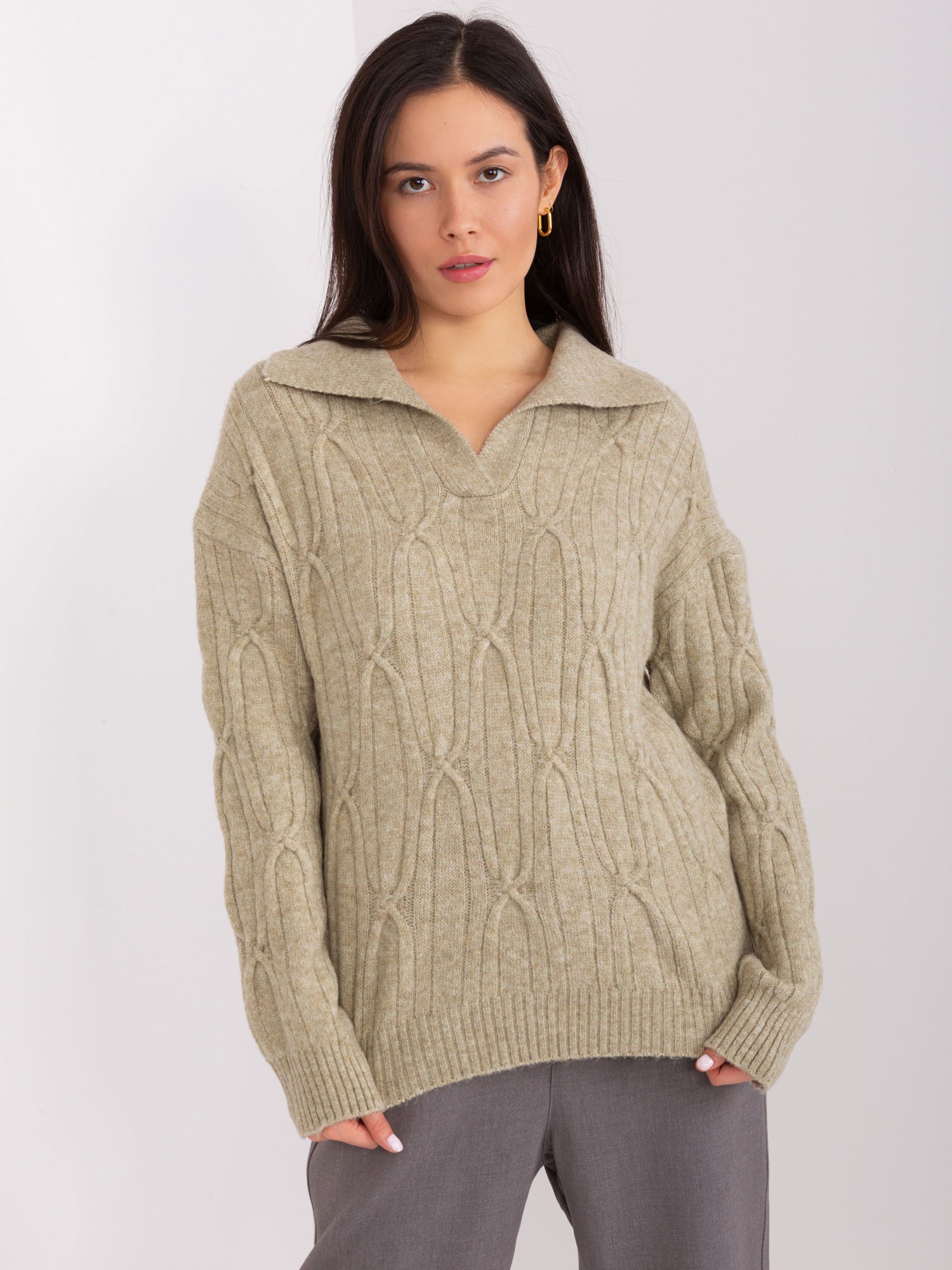 Wool Fashion Italia moteriškas megztinis ATSW23492 - Image 3