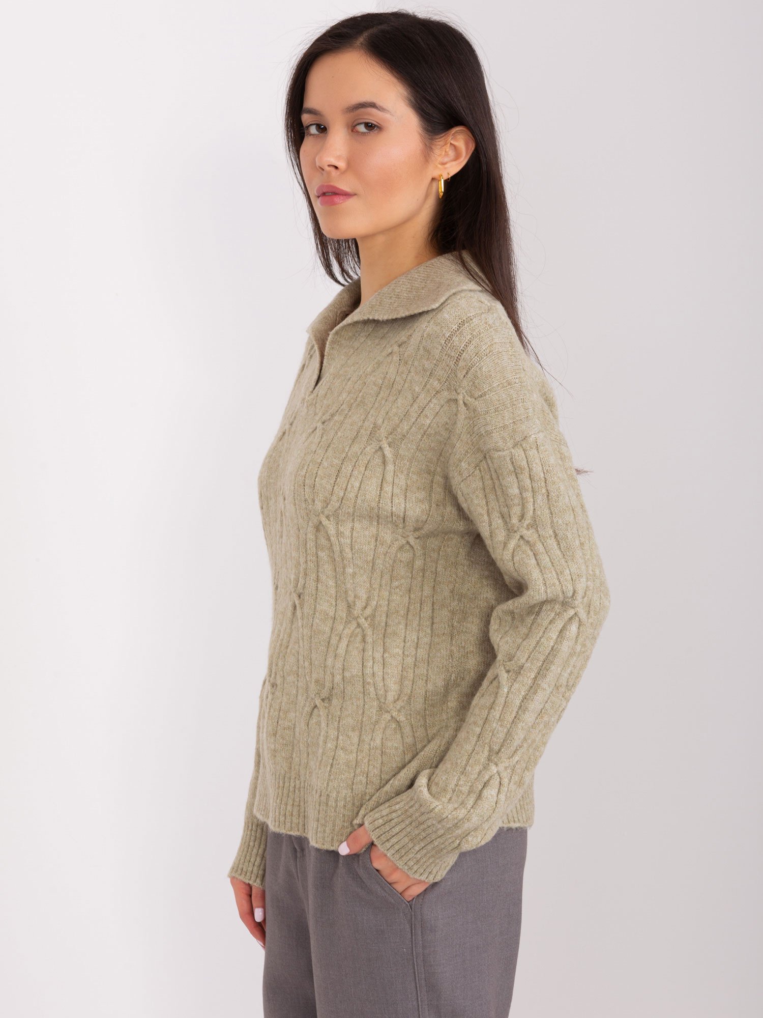 Wool Fashion Italia moteriškas megztinis ATSW23492 - Image 2