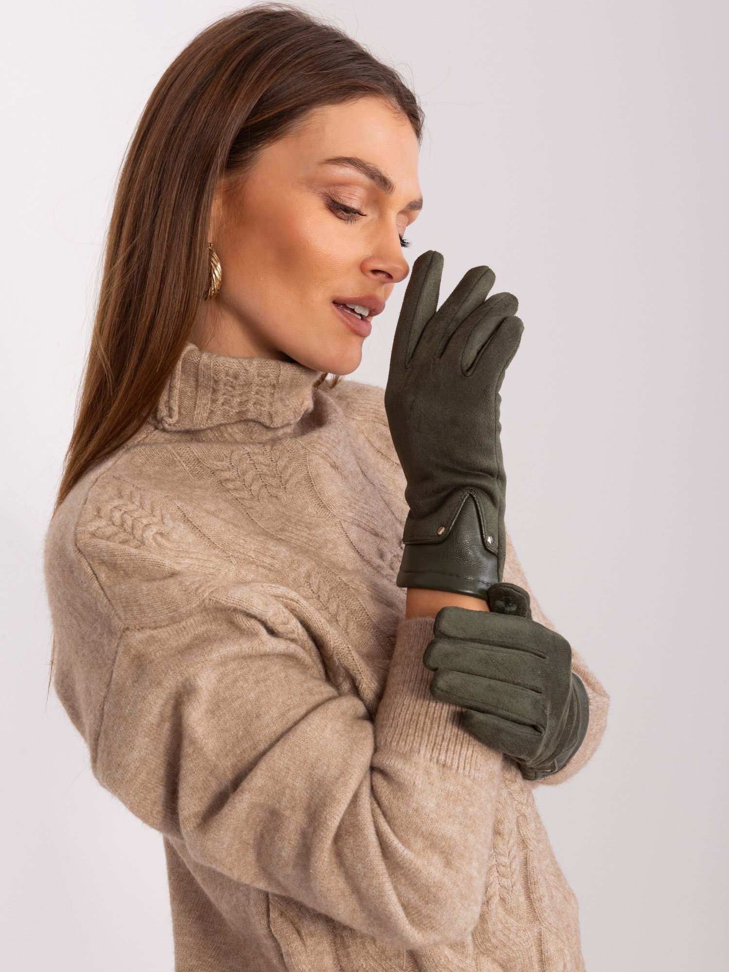 Wool Fashion Italia moteriškos pirštinės ATRK239507 - Image 3