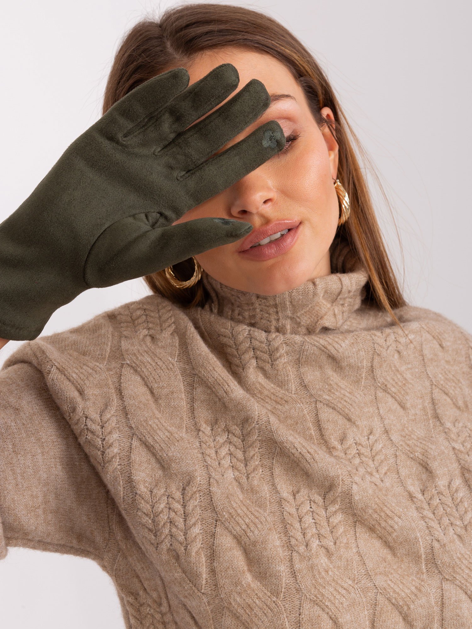 Wool Fashion Italia moteriškos pirštinės ATRK239507 - Image 2