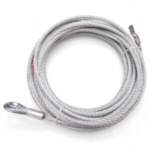 Dragon Winch plieninis gervės trosas 10 mm × 20 m, 12000–14000 lb