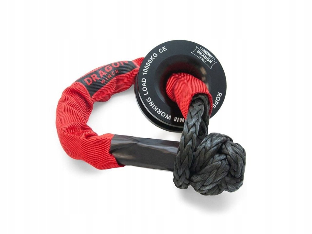 Dragon Winch 10 t skriemulio blokas sintetiniam lynui su minkštu šekliu – vaizdas 2