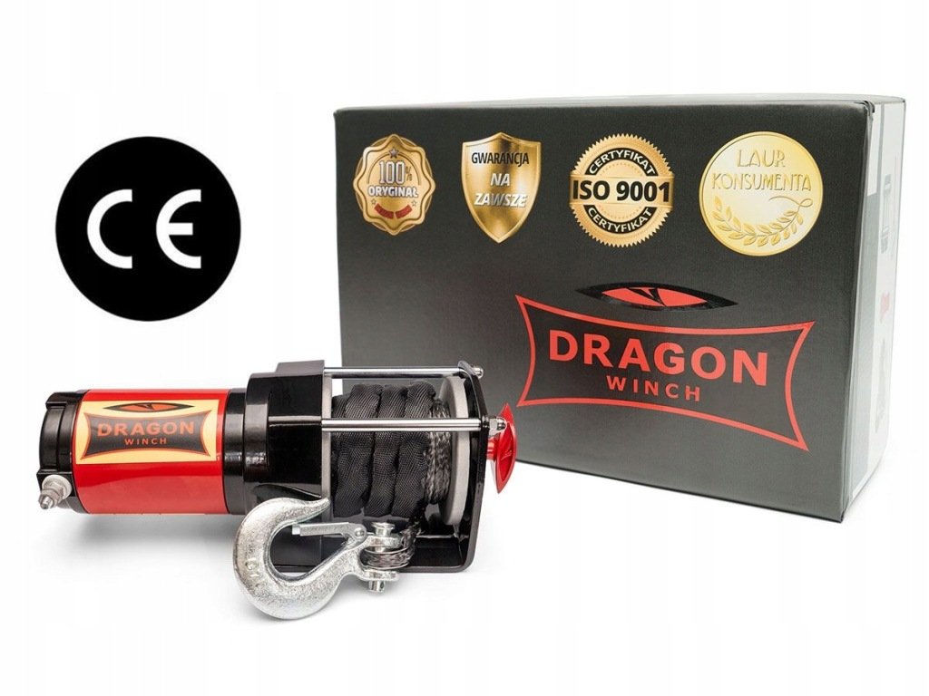 Dragon Winch elektrinė gervė 3000 lb, 12 V – vaizdas 3