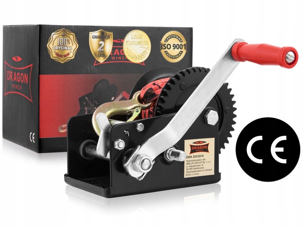 Dragon Winch rankinė diržinė gervė 3500 lb – vaizdas 2