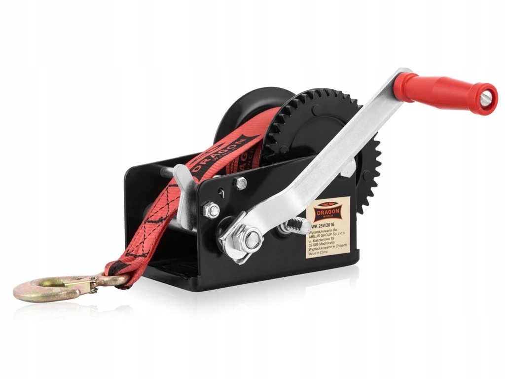 Dragon Winch rankinė diržinė gervė 3500 lb – vaizdas 3
